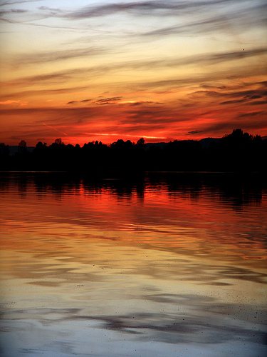 Tay bay at dusk