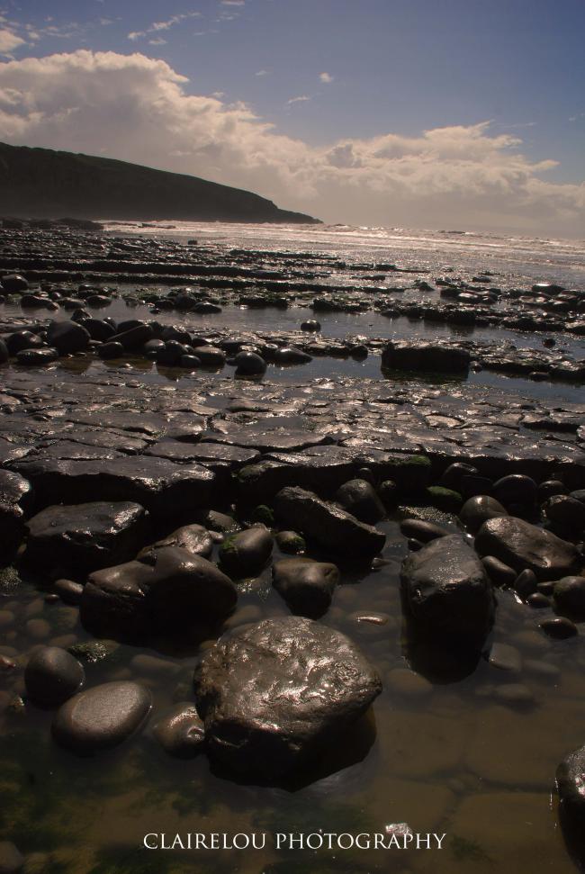 along the coast