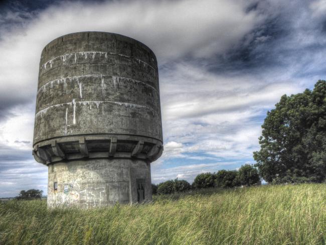 water tower , as seen in the newton news .